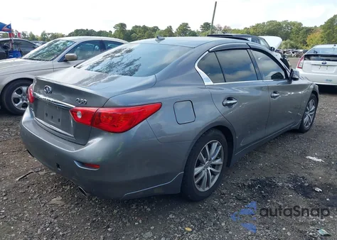2015 Infiniti Q50 Premium from USA, damaged, VIN JN1BV7ARXFM390920